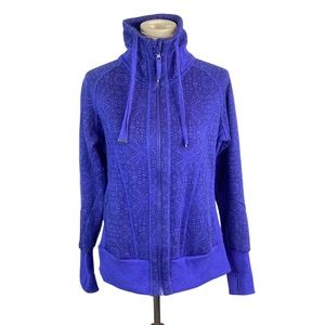 Woman’s Mondetta purple floral athletic jacket size L